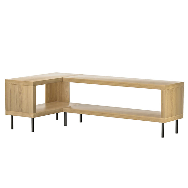 Artiss Corner Entertainment Unit TV Cabinet Display Storage Shelf Wooden Pine Artiss