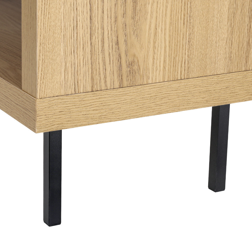 Artiss Corner Entertainment Unit TV Cabinet Display Storage Shelf Wooden Pine Artiss