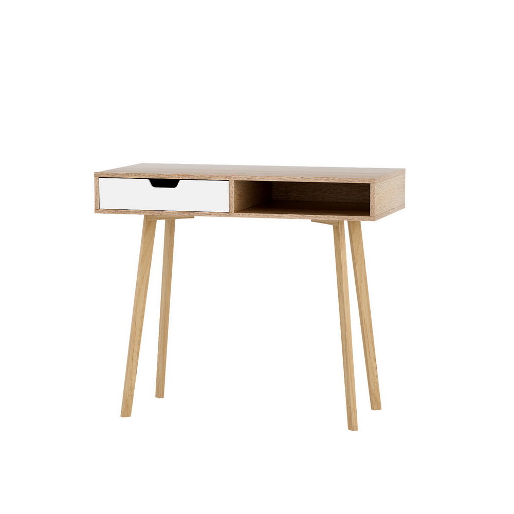 Artiss 2 Drawer Wood Computer Desk - Oak Artiss
