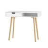 Artiss 2 Drawer Wood Computer Desk - White