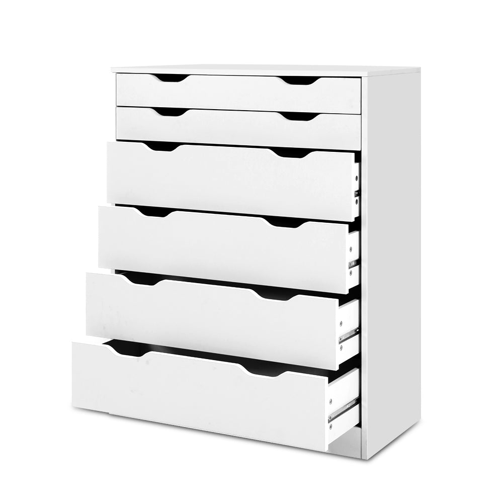 Artiss 6 Chest of Drawers Tallboy Cabinet Storage Dresser Table Bedroom Storage Artiss