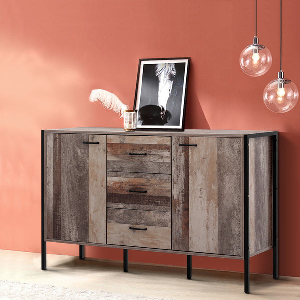 Artiss Buffet Sideboard Storage Cabinet Industrial Rustic Wooden Artiss