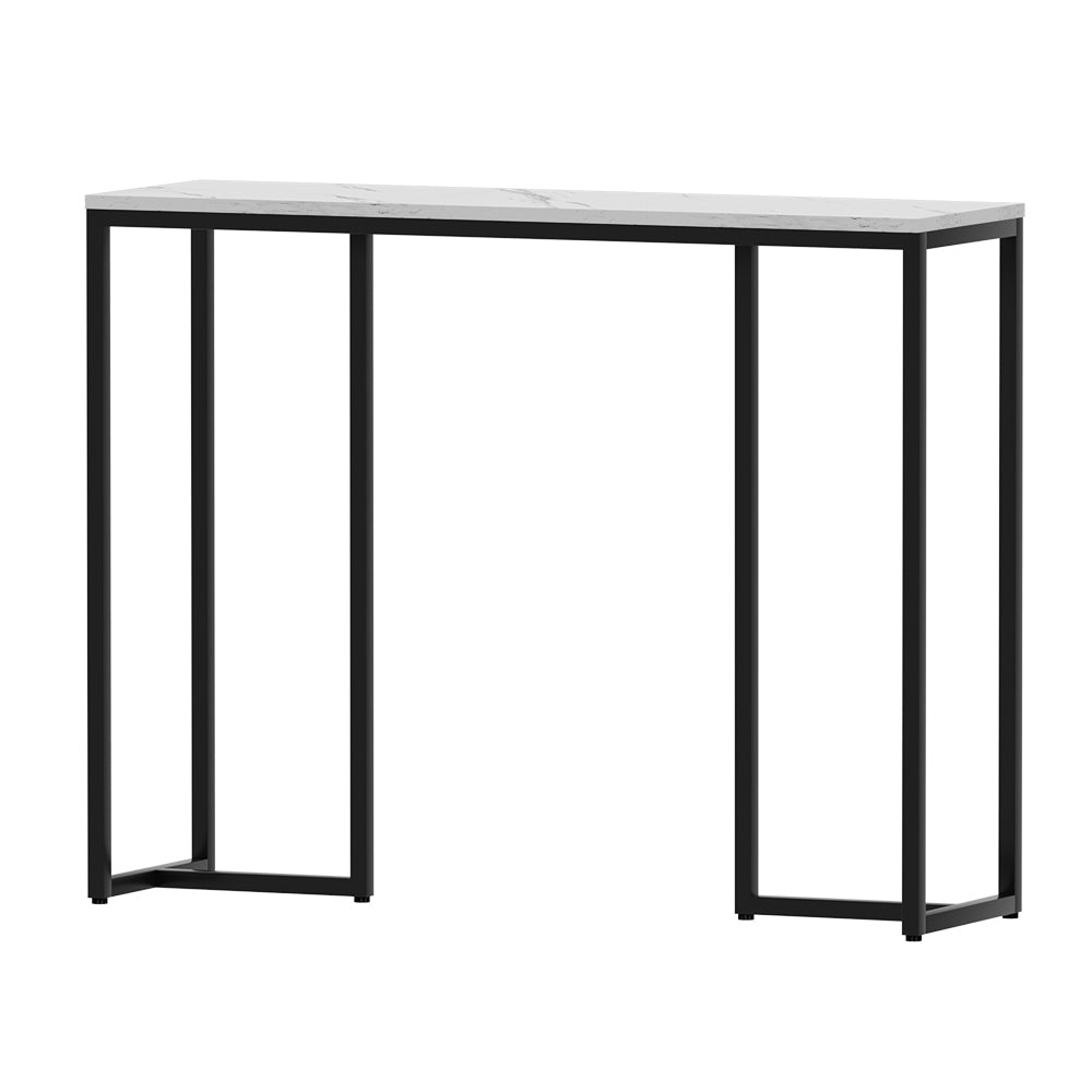 Artiss Console Table Hallway Table With Marble Effect Tabletop White Entry Table Artiss