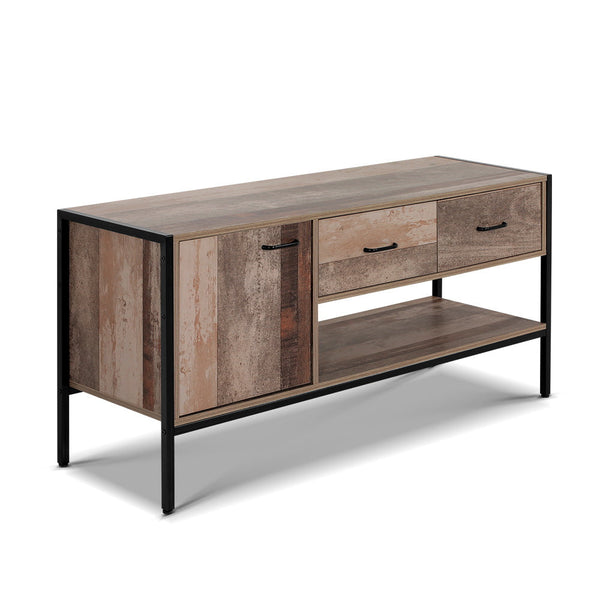 Artiss TV Stand Entertainment Unit Rustic Wooden 120cm Artiss