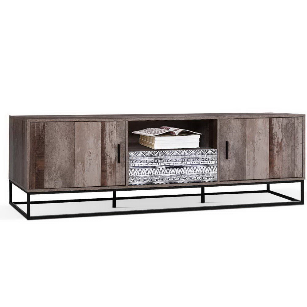 Artiss TV Cabinet Entertainment Unit Rustic 180cm