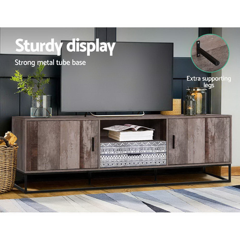 Artiss TV Cabinet Entertainment Unit Rustic 180cm