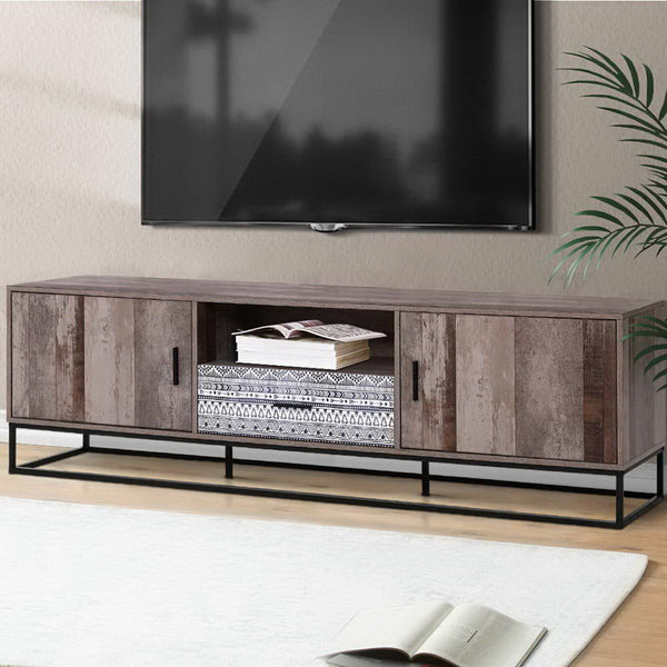 Artiss TV Cabinet Entertainment Unit Rustic 180cm Artiss