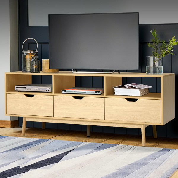 Artiss Wooden Scandinavian Entertainment Unit - Natural Artiss