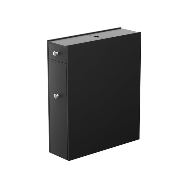 Artiss Bathroom Storage Cabinet Toilet Slim Tissue Box Caddy Holder Side Wooden Black Artiss