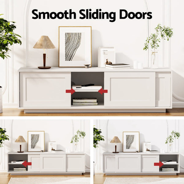 Artiss TV Unit Entertainment Unit Storage Cabinet 160cm White Artiss