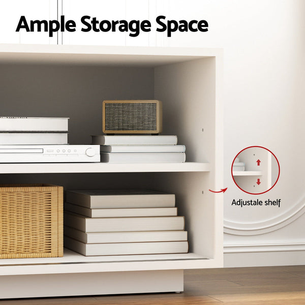 Artiss TV Unit Entertainment Unit Storage Cabinet 160cm White Artiss
