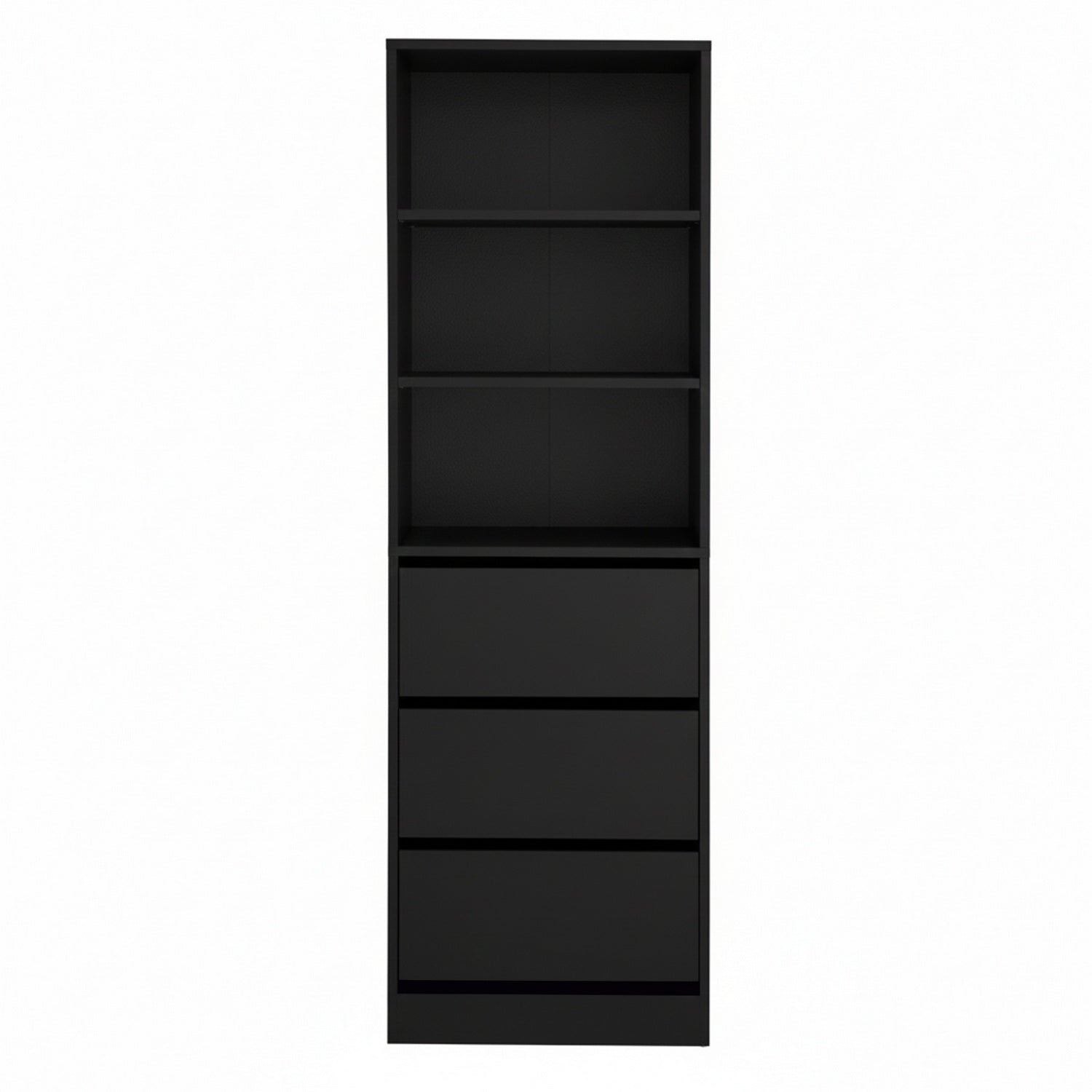 Artiss 3 Chest of Drawers Tallboy Cabinet Black Artiss