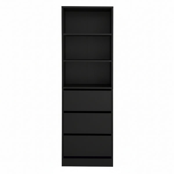 Artiss 3 Chest of Drawers Tallboy Cabinet Black Artiss