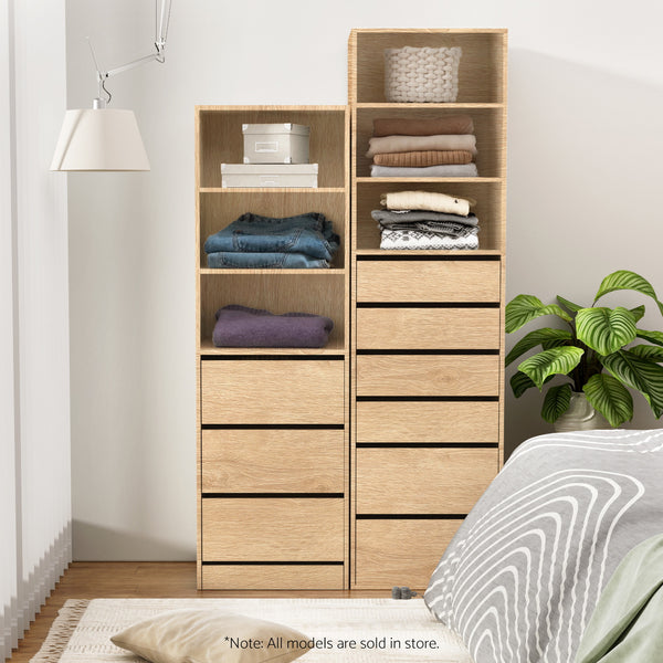 Artiss 3 Chest of Drawers Tallboy Cabinet Pine Artiss