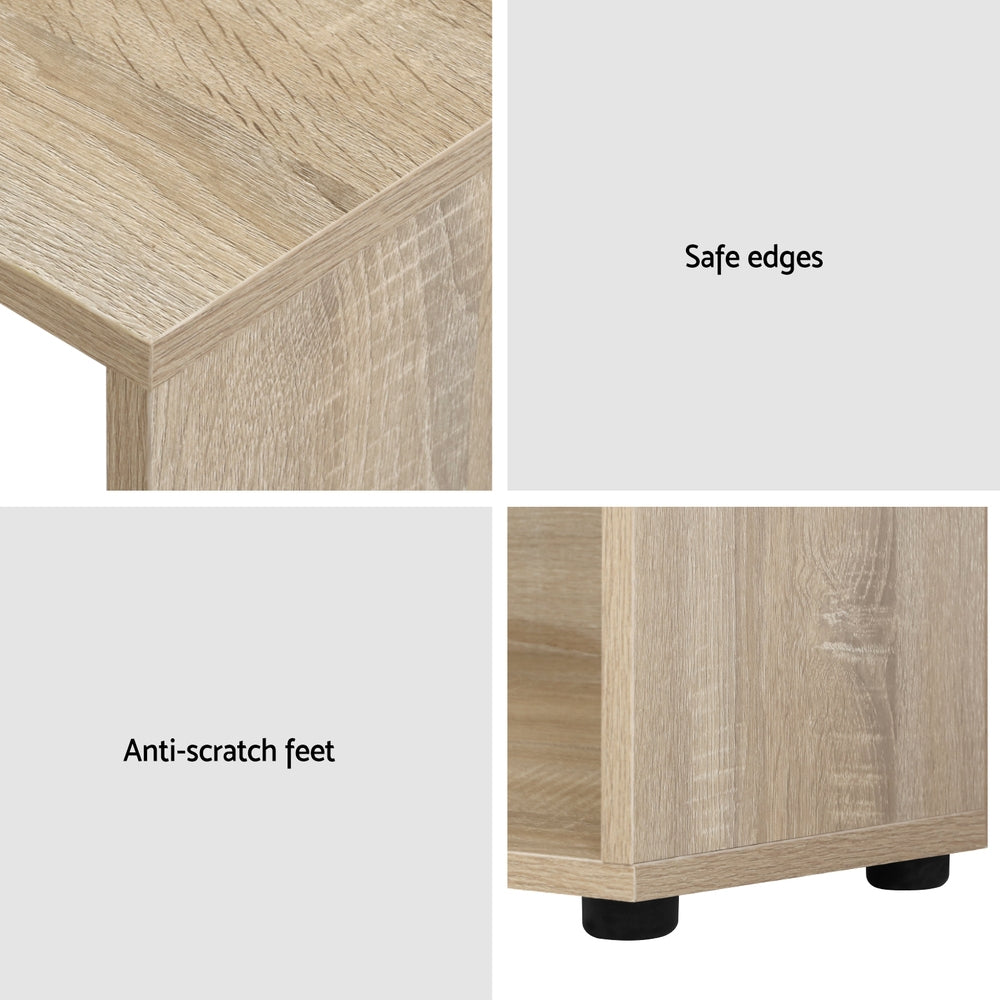 Artiss Office Computer Desk Corner Study Table Workstation Bookcase Storage Artiss