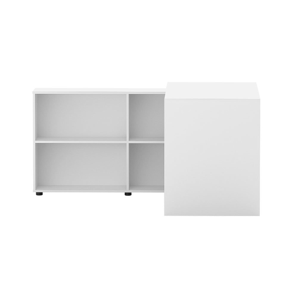 Artiss Office Computer Desk Corner Study Table Workstation Bookcase Storage Artiss