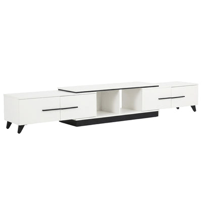 Artiss Extendable TV Cabinet Entertainment Unit Stand White