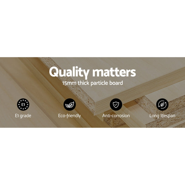 Artiss TV Cabinet Entertainment TV Unit Stand Furniture With Drawers 180cm Wood Artiss