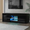 Artiss 130cm RGB LED TV Stand Cabinet Entertainment Unit Gloss Black