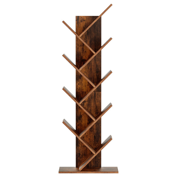 Artiss Tree Bookshelf 9 Tiers Walnut Awezingly