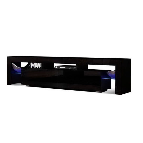 Artiss 189cm RGB LED TV Stand Cabinet Entertainment Unit Gloss Black Artiss