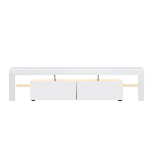 Artiss 189cm RGB LED TV Stand Cabinet Entertainment Unit Gloss White Artiss