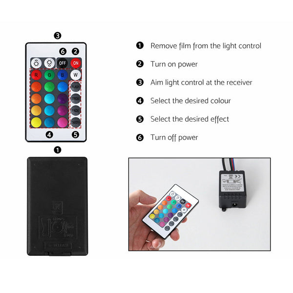 Artiss 189cm RGB LED TV Stand Cabinet Entertainment Unit Gloss White Artiss