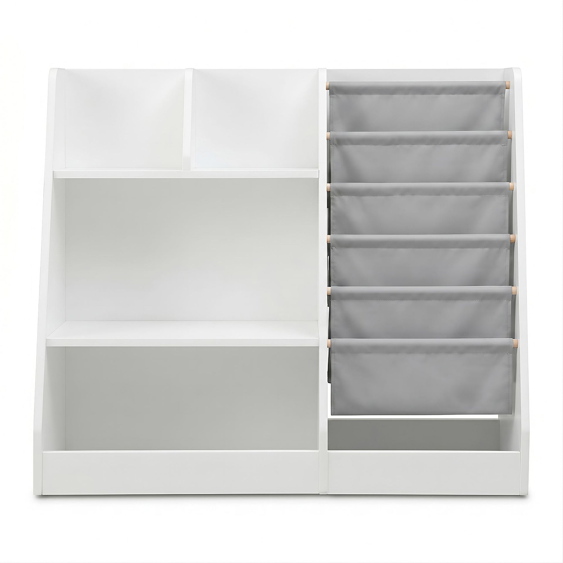 Keezi Kids Bookshelf Wood Bookcase Toddler Toys Storage Rack Display Shelves Keezi