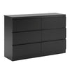 Artiss 6 Chest of Drawers Lowboy Black
