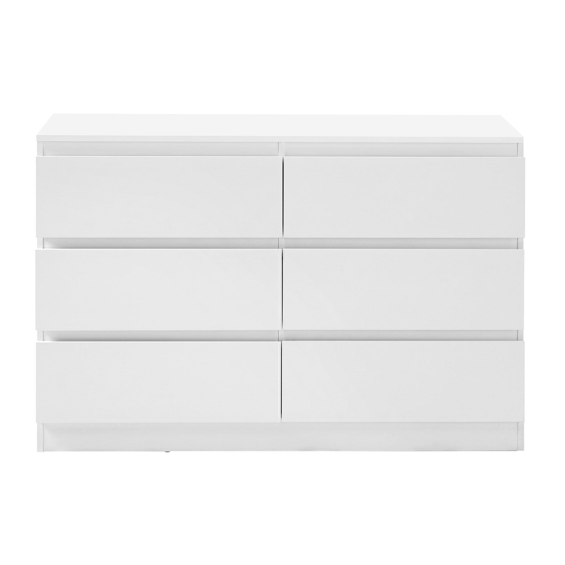 Artiss 6 Chest of Drawers Lowboy White Awezingly