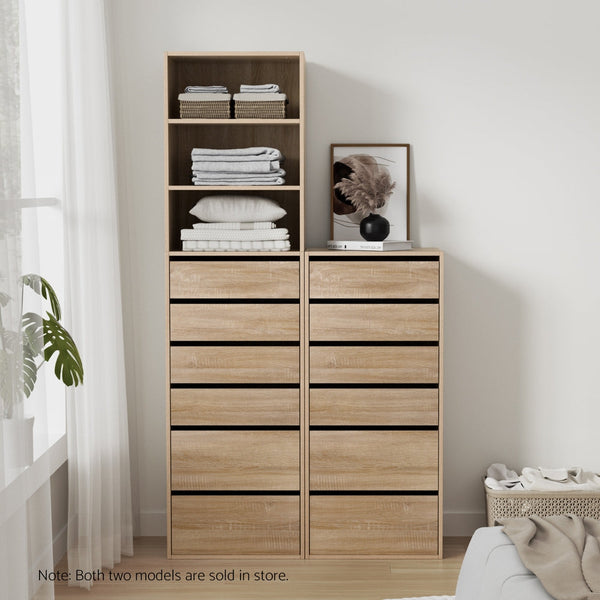 Artiss 6 Chest of Drawers Dresser Tallboy Pine Awezingly