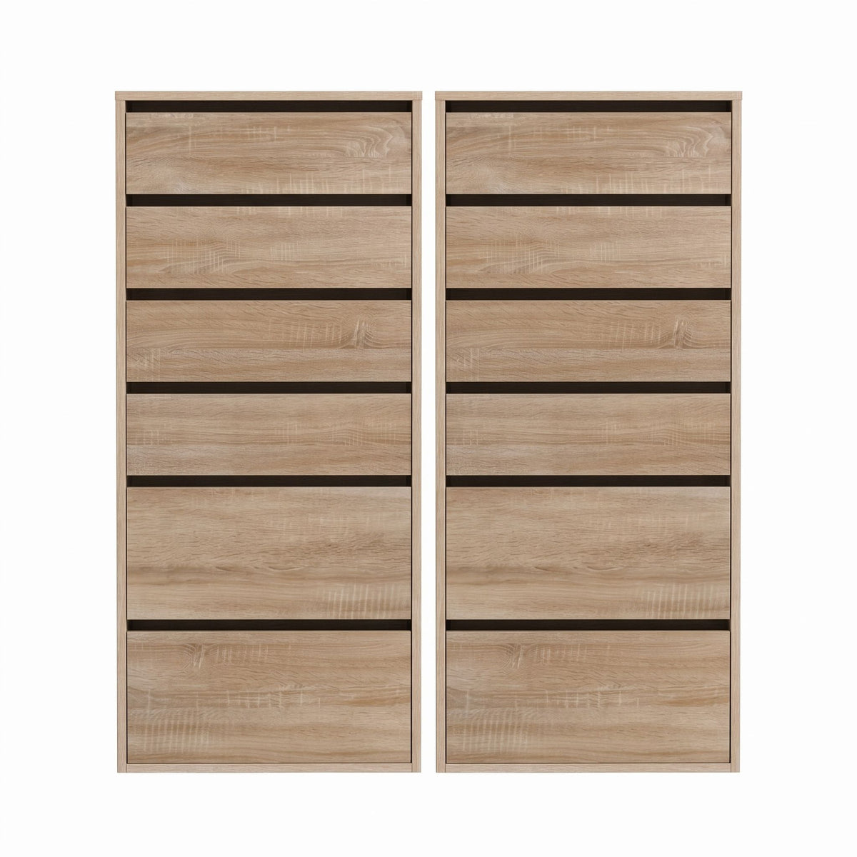 Artiss 2x Chest of 6 Drawers Dresser Tallboy Pine Awezingly
