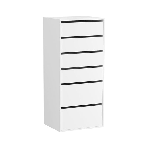 Artiss 6 Chest of Drawers Dresser Tallboy White Artiss