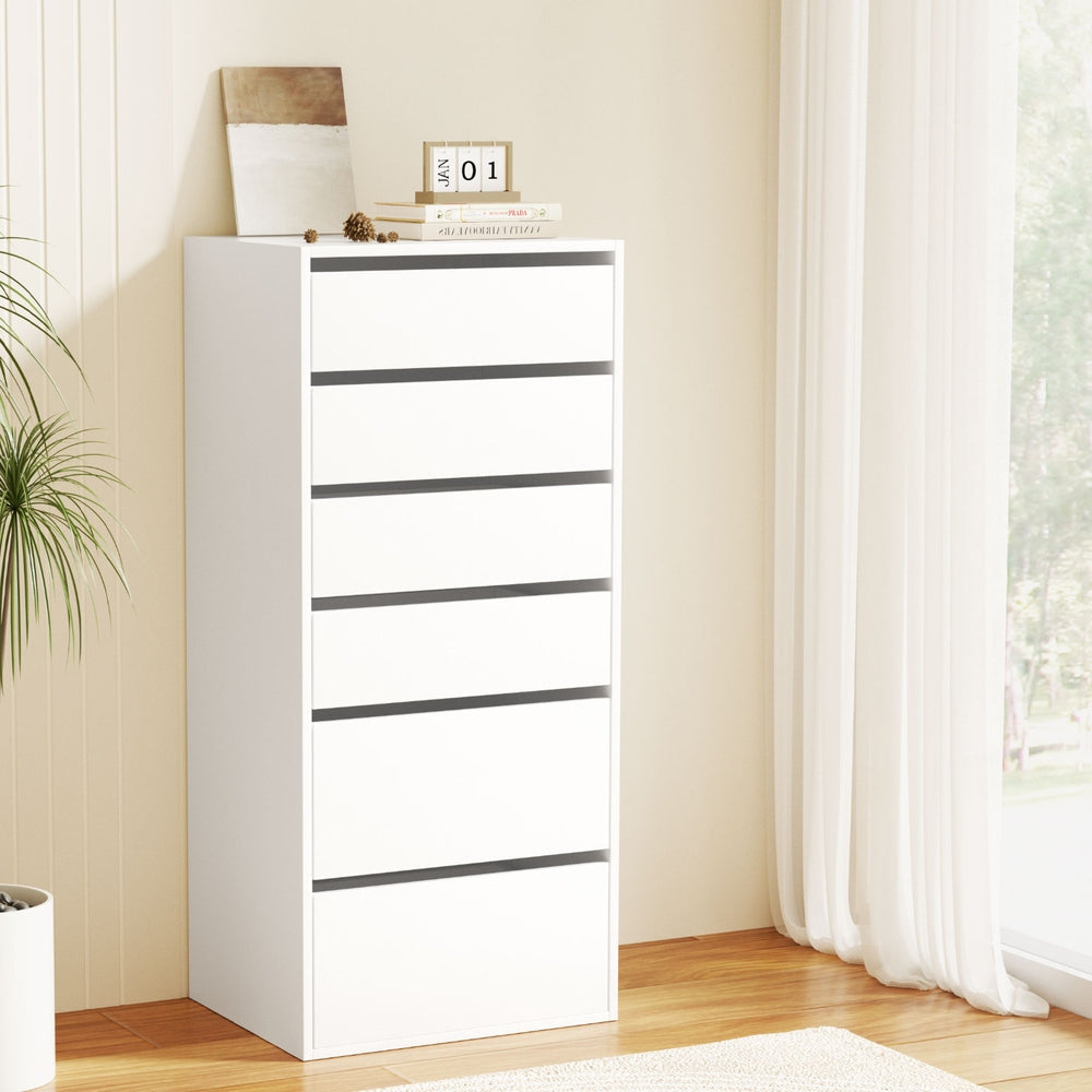 Artiss 6 Chest of Drawers Dresser Tallboy White Artiss