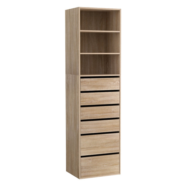Artiss 6 Chest of Drawers Tallboy Cabinet Pine Awezingly