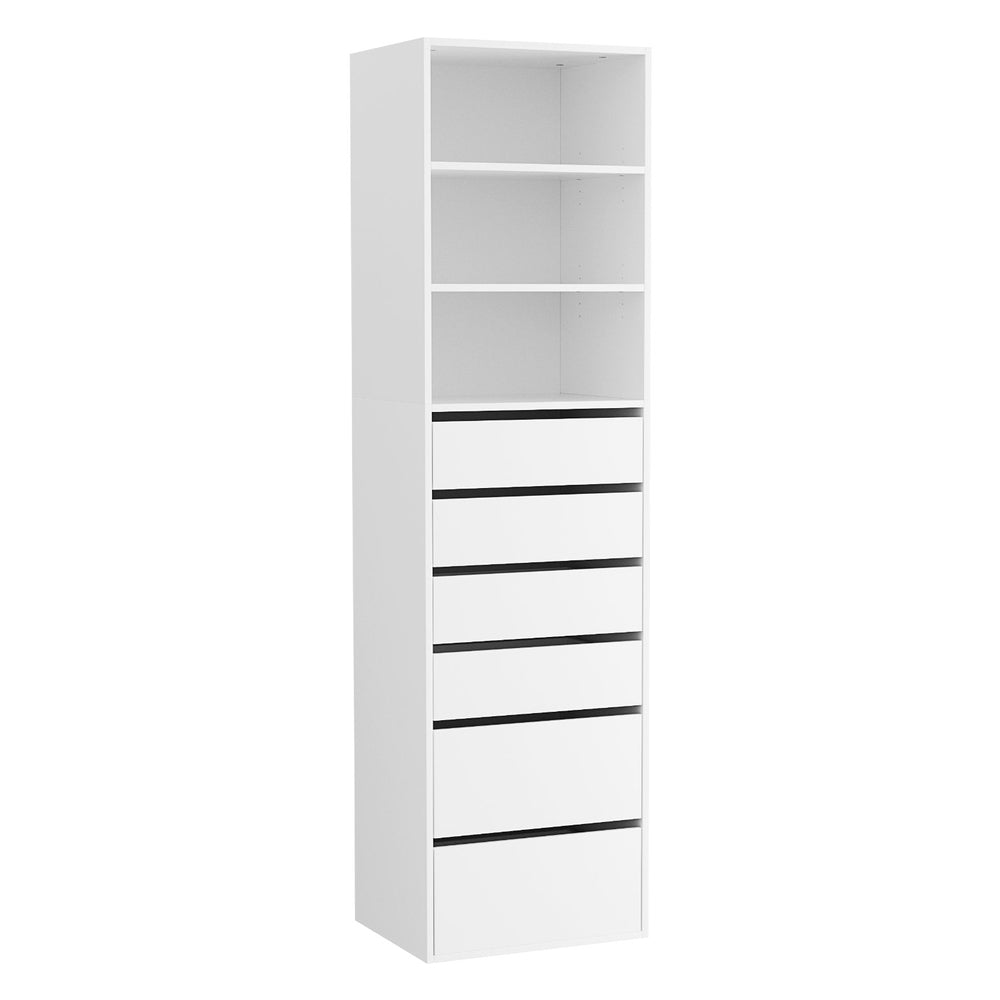 Artiss 6 Chest of Drawers Tallboy Cabinet White Artiss