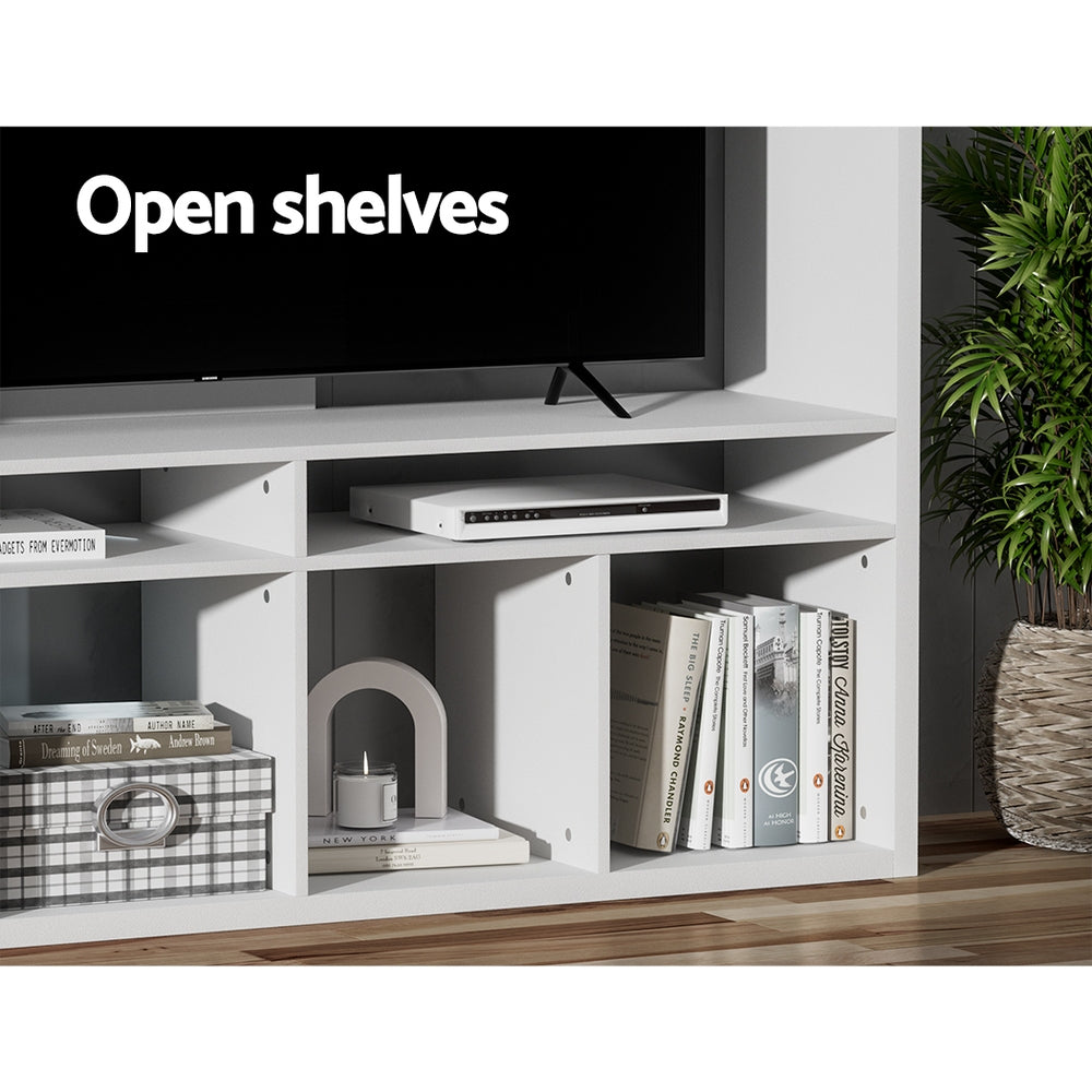 Artiss Entertainment Center Unit TV Stand TV Cabinet Open Shelves 183CM White Artiss