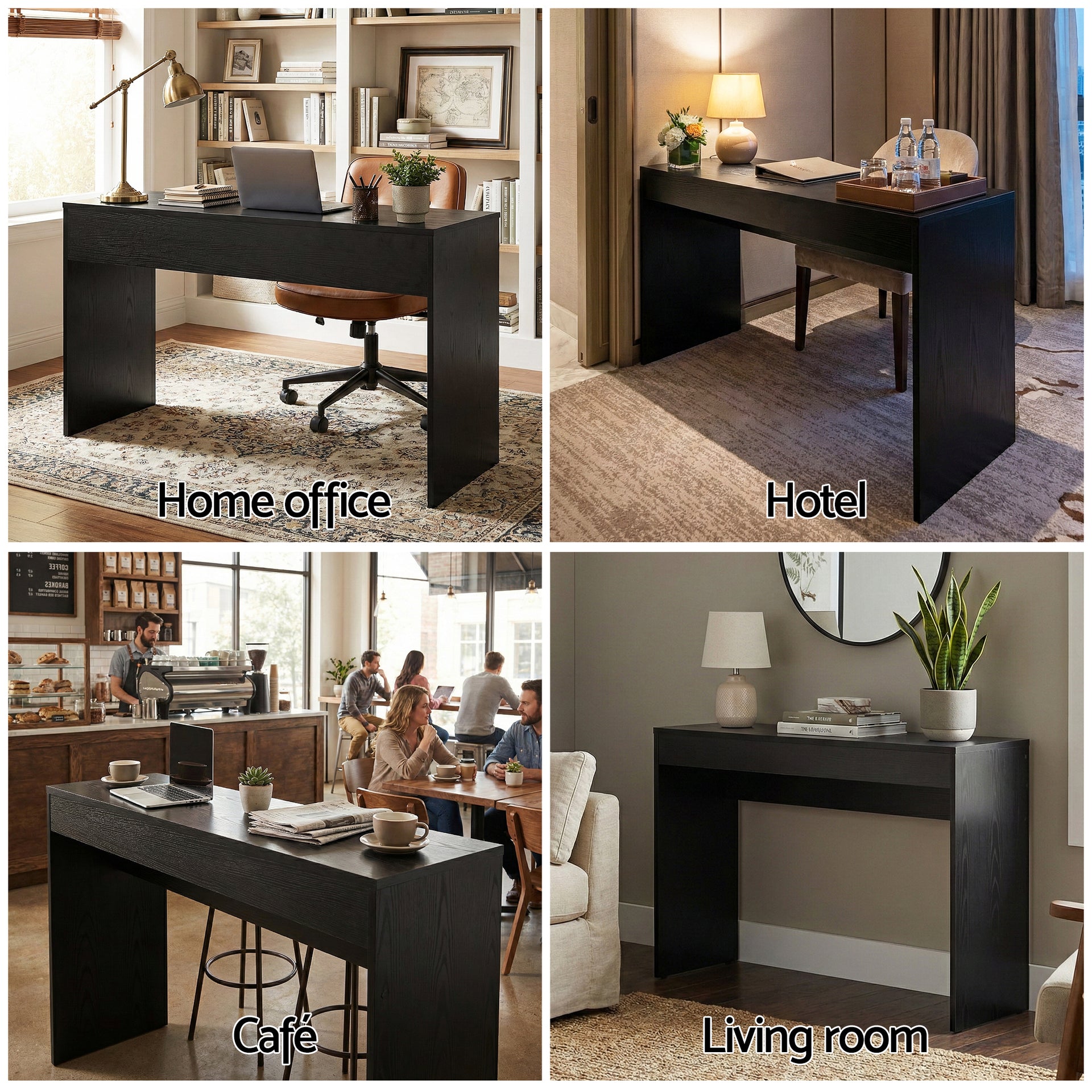Artiss Console Table Hallway Sofa Entryway Entrance 120CM Black Awezingly