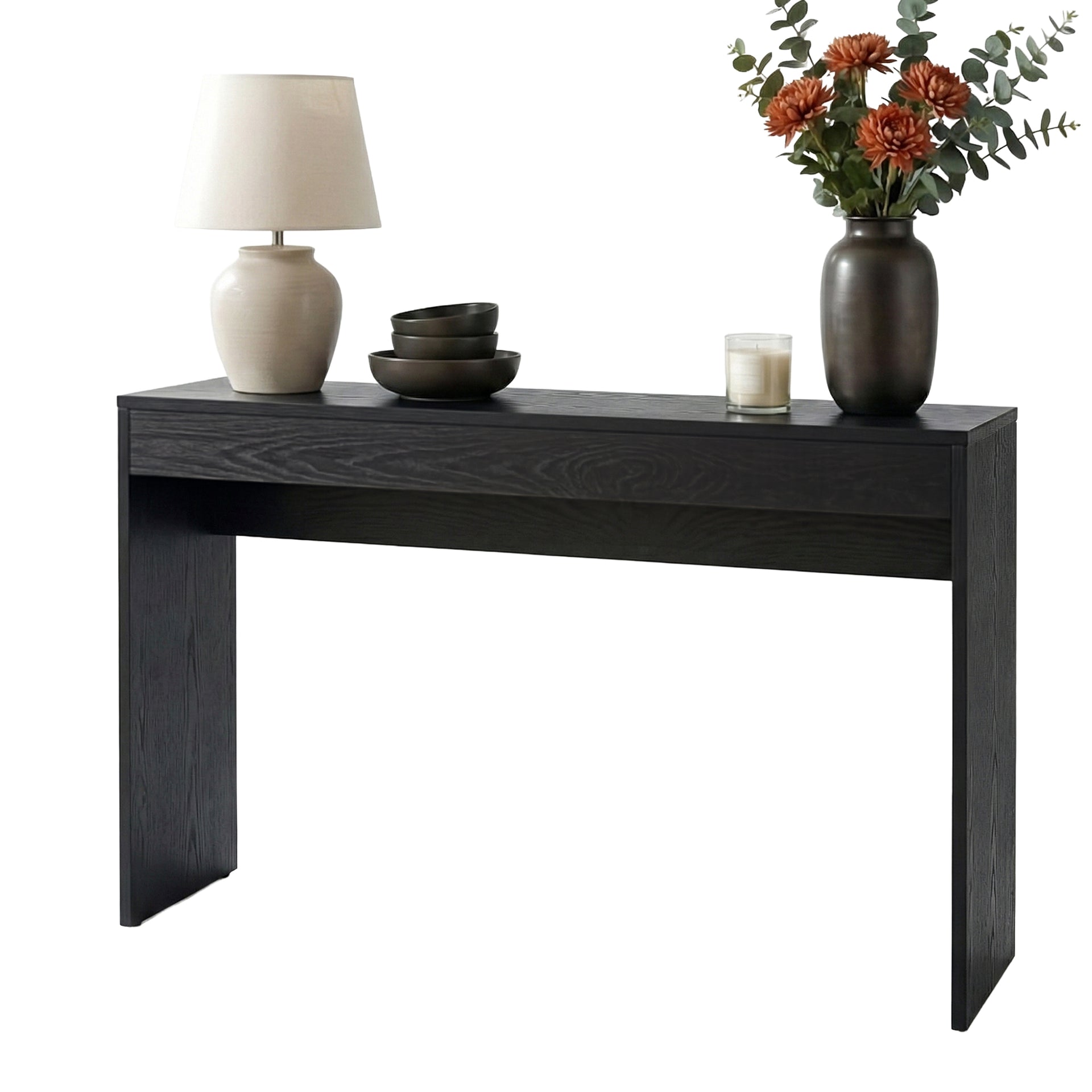 Artiss Console Table Hallway Sofa Entryway Entrance 120CM Black Awezingly
