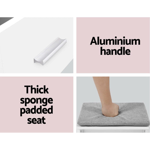 Artiss Dressing Table Mirror Stool Mirror Jewellery Cabinet Makeup Storage Desk Artiss