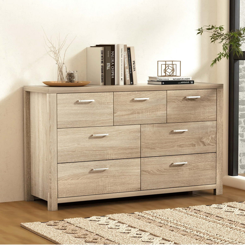 Artiss 7 Chest of Drawers - MAXI Pine Artiss