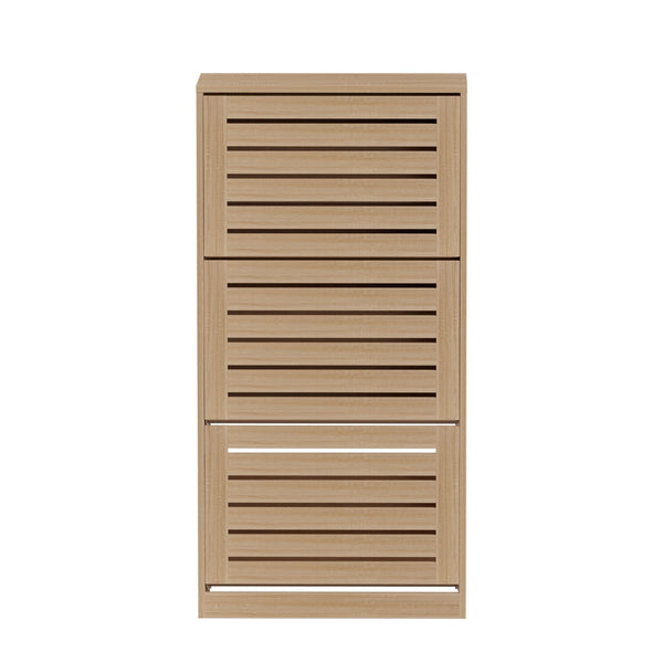 Artiss Shoe Cabinet Storage Drawer 45 Pairs Pine Artiss