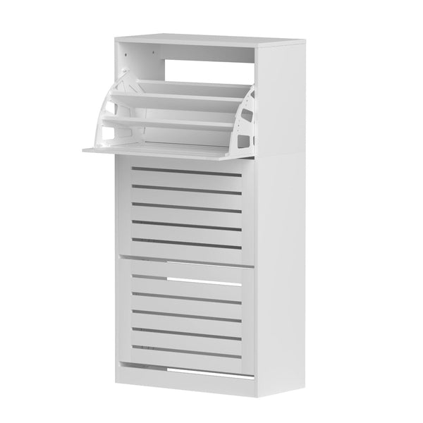 Artiss Shoe Cabinet Storage Drawer 45 Pairs White Artiss