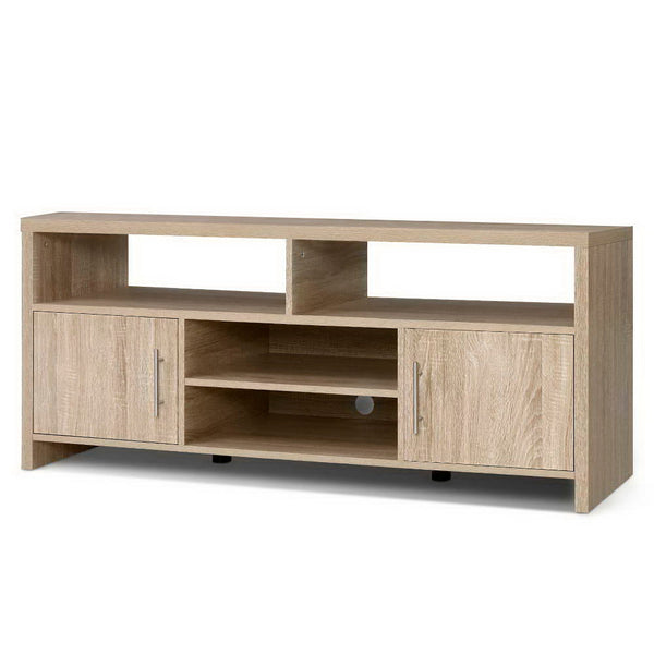 Artiss TV Cabinet Entertainment Unit Stand Storage Shelf Sideboard 140cm Oak Artiss