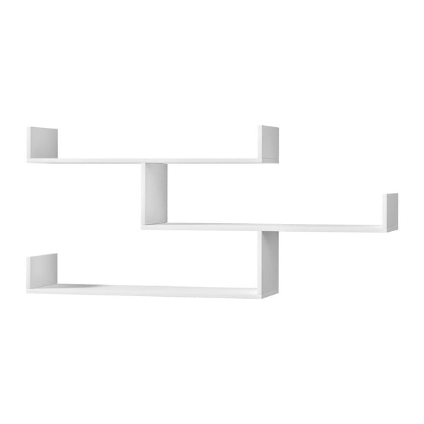 Artiss Floating Wall Shelf 3 Tier White Awezingly