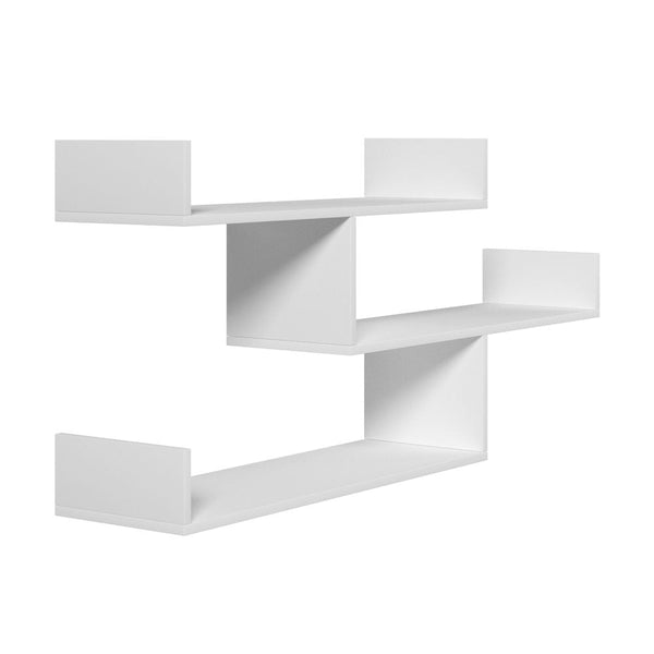 Artiss Floating Wall Shelf 3 Tier White Awezingly