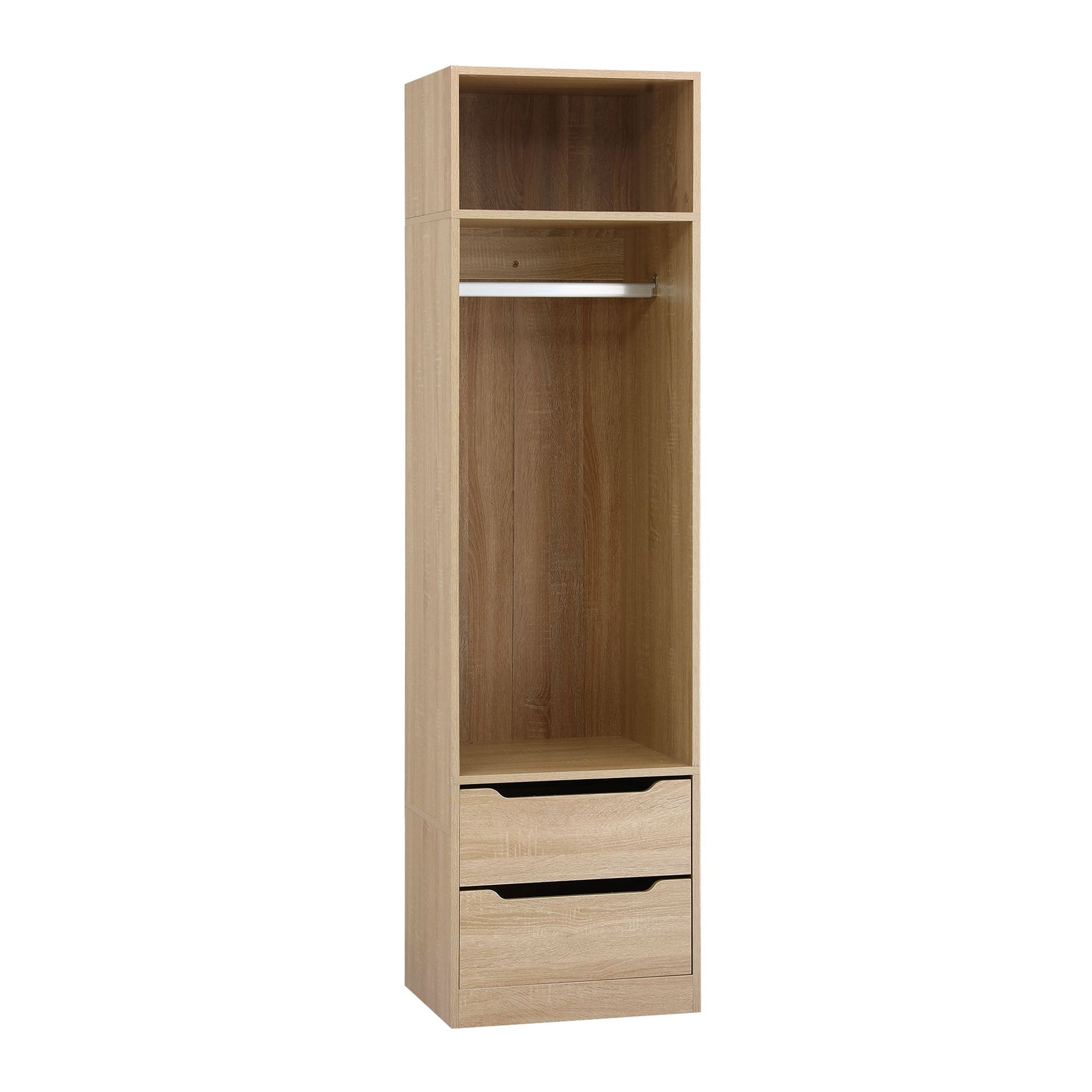 Artiss Wardrobe Clothes Closet Storage Organizer Pine Awezingly