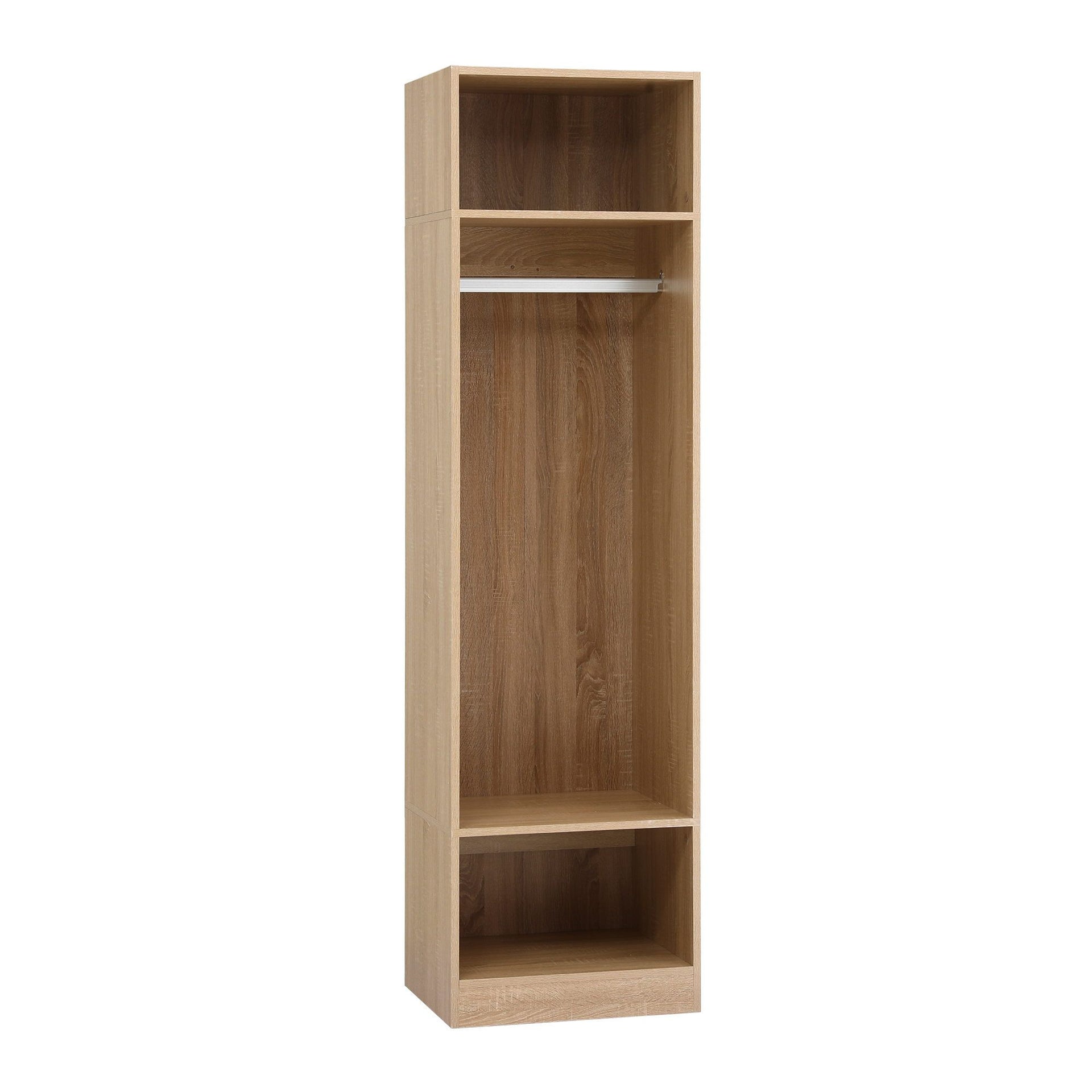 Artiss Wardrobe Clothes Closet Storage Organizer Shelf Pine Awezingly