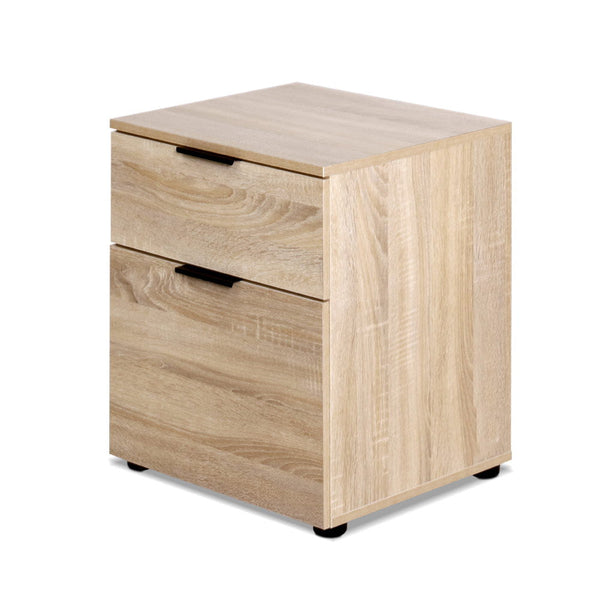 2 Drawer Filing Cabinet Office Shelves Storage Drawers Cupboard Wood File Home Does not apply