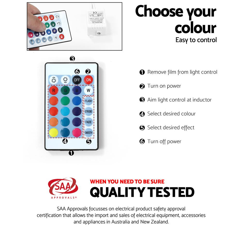 Artiss TV Cabinet Entertainment Unit Stand RGB LED Gloss Furniture 160cm Black Artiss